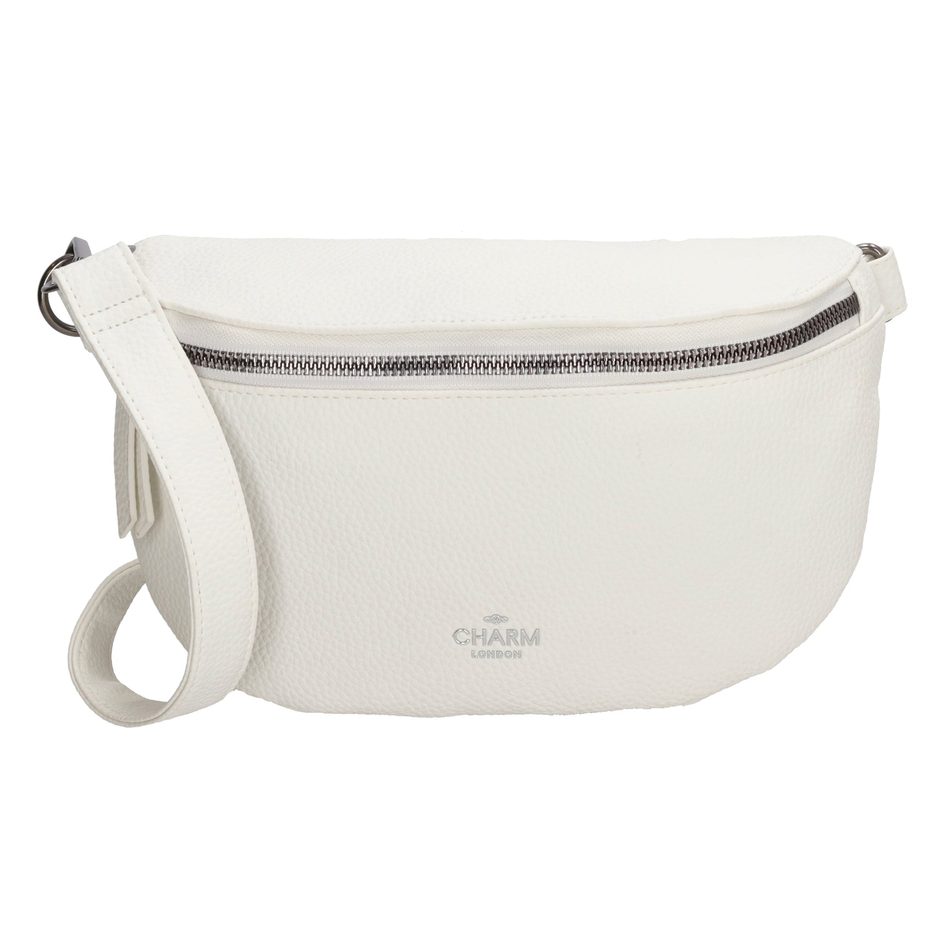 Bodybag 23,5 x 15cm in Lederoptik Weiß - leder-accessoires.com