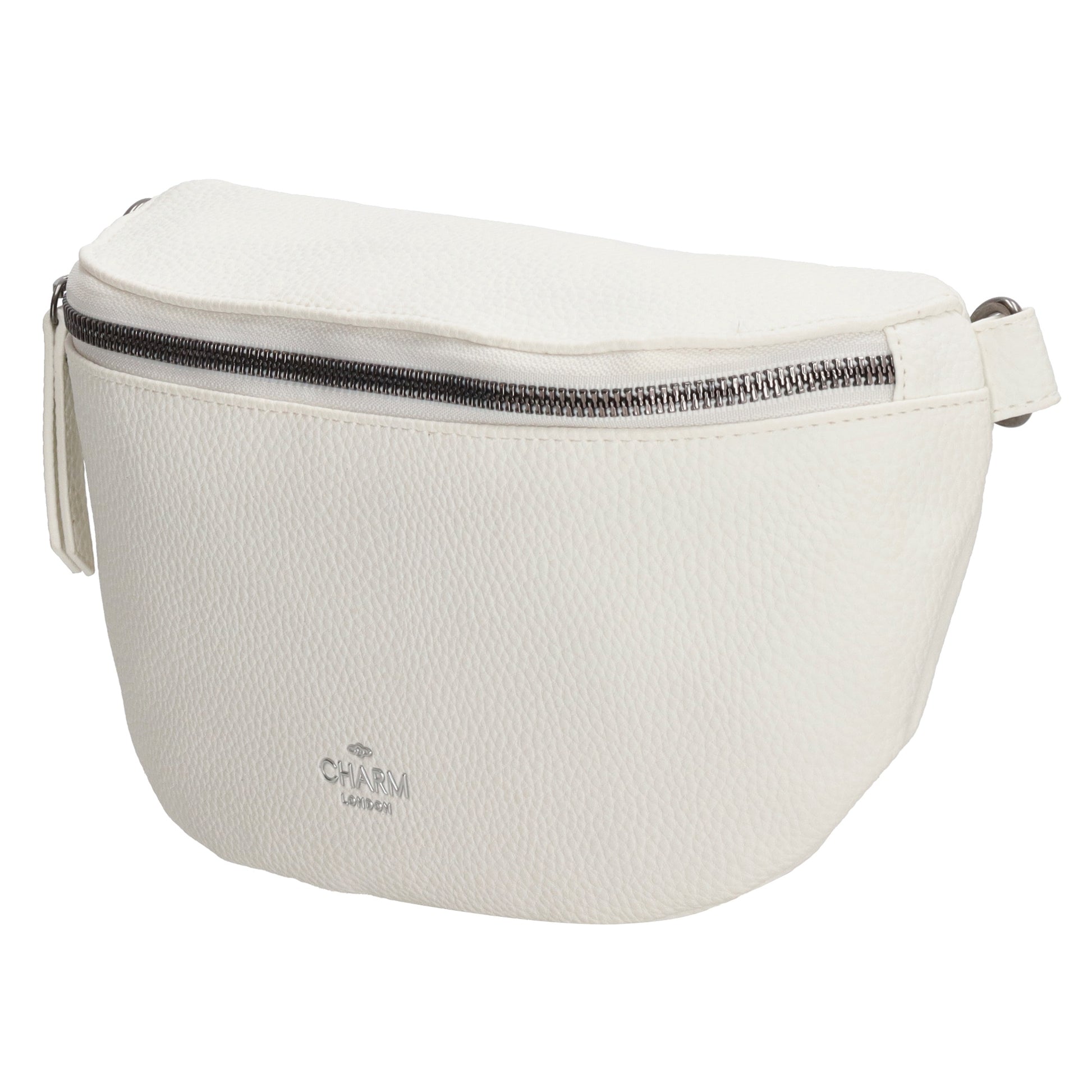 Bodybag 23,5 x 15cm in Lederoptik Weiß - leder-accessoires.com