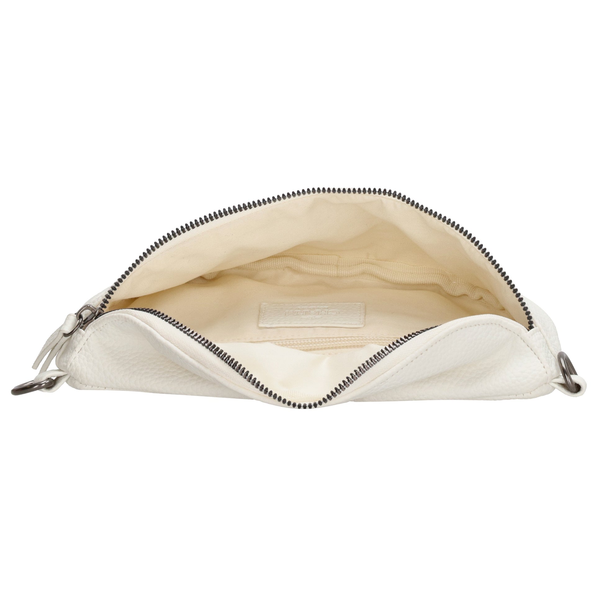 Bodybag 23,5 x 15cm in Lederoptik Weiß - leder-accessoires.com