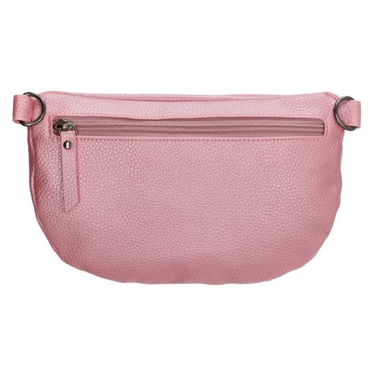 Bodybag 23,5 x 15cm in Lederoptik Rosa - leder-accessoires.com