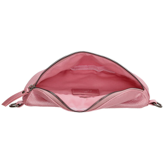 Bodybag 23,5 x 15cm in Lederoptik Rosa - leder-accessoires.com