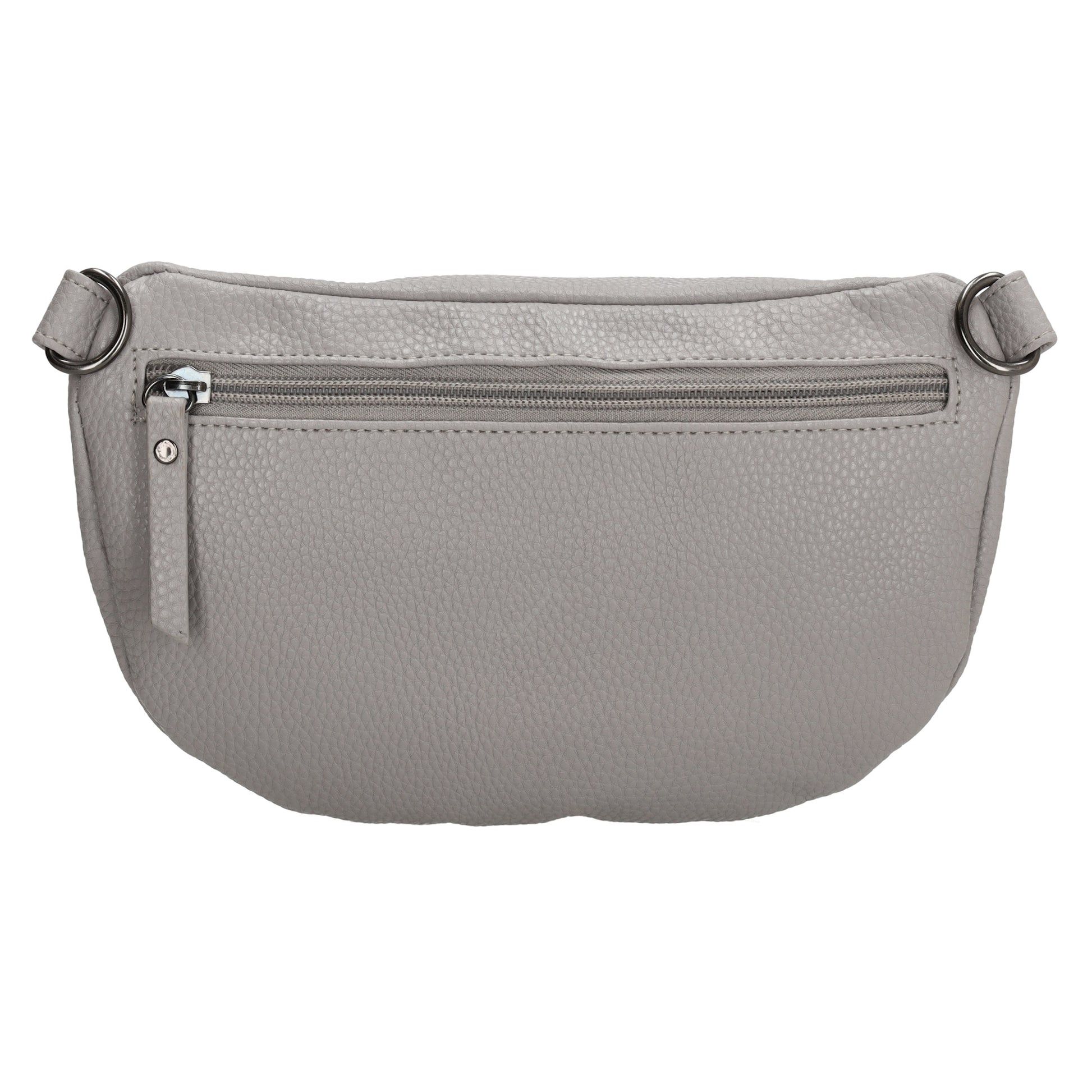 Bodybag 23,5 x 15cm in Lederoptik Grau - leder-accessoires.com