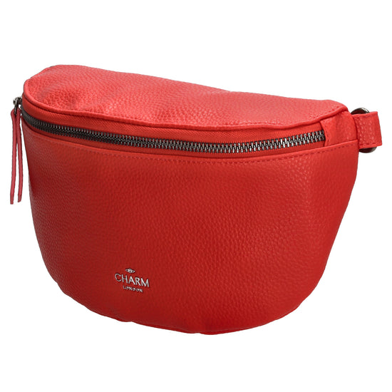 Bodybag 23,5 x 15cm in Lederoptik Rot - leder-accessoires.com