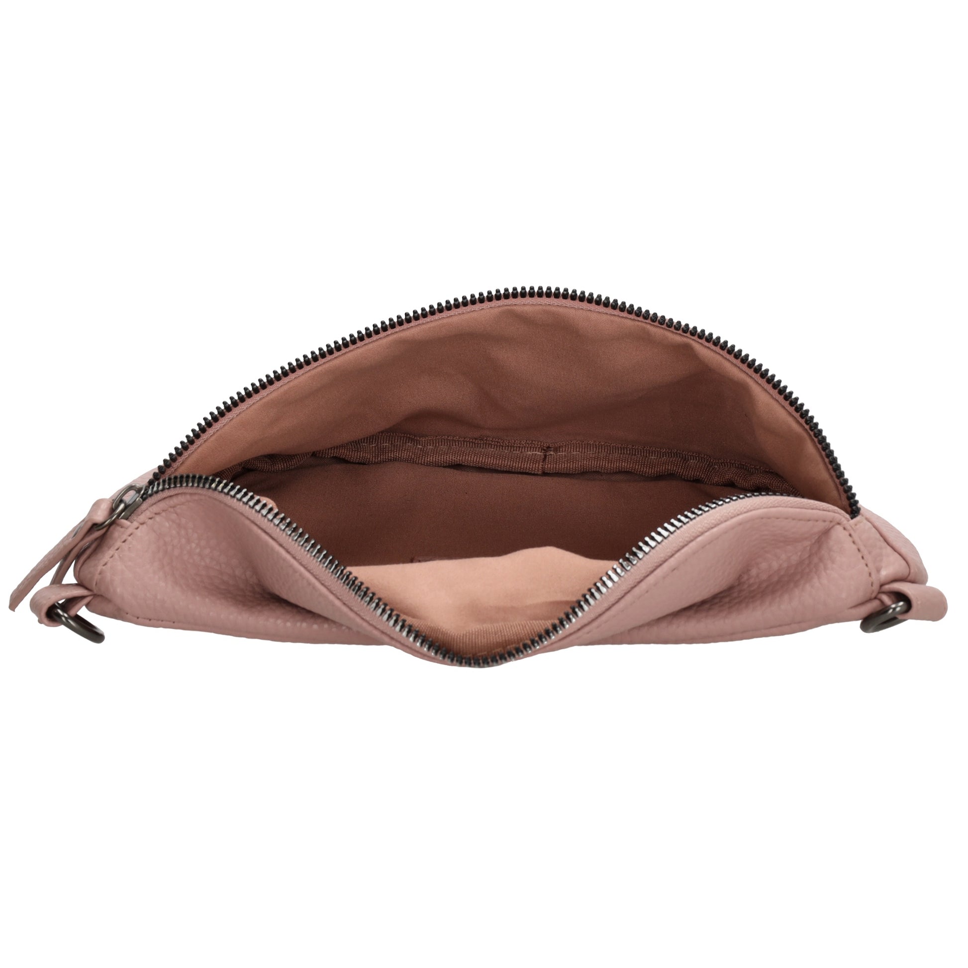 Bodybag 23,5 x 15cm in Lederoptik Altrosa - leder-accessoires.com
