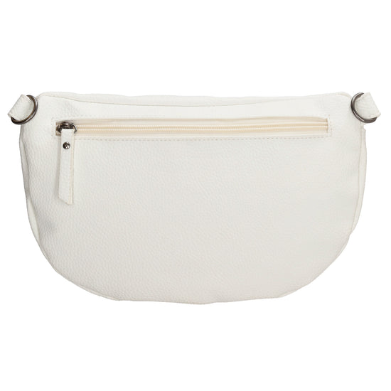 Bodybag 27,5 x 17cm in Lederoptik Weiß - leder-accessoires.com