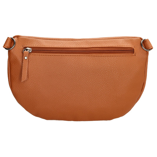 Bodybag 27,5 x 17cm in Lederoptik Cognac