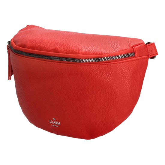 Bodybag 27,5 x 17cm in Lederoptik Rot - leder-accessoires.com