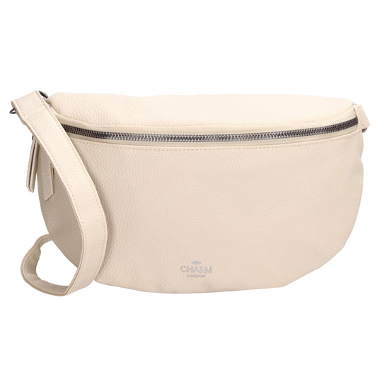 Bodybag 27,5 x 17cm in Lederoptik Beige