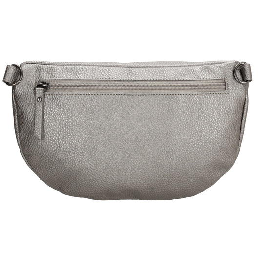 Bodybag 27,5 x 17cm in Lederoptik Silber-Metallic