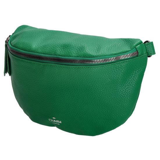 Bodybag 27,5 x 17cm in Lederoptik Grün - leder-accessoires.com