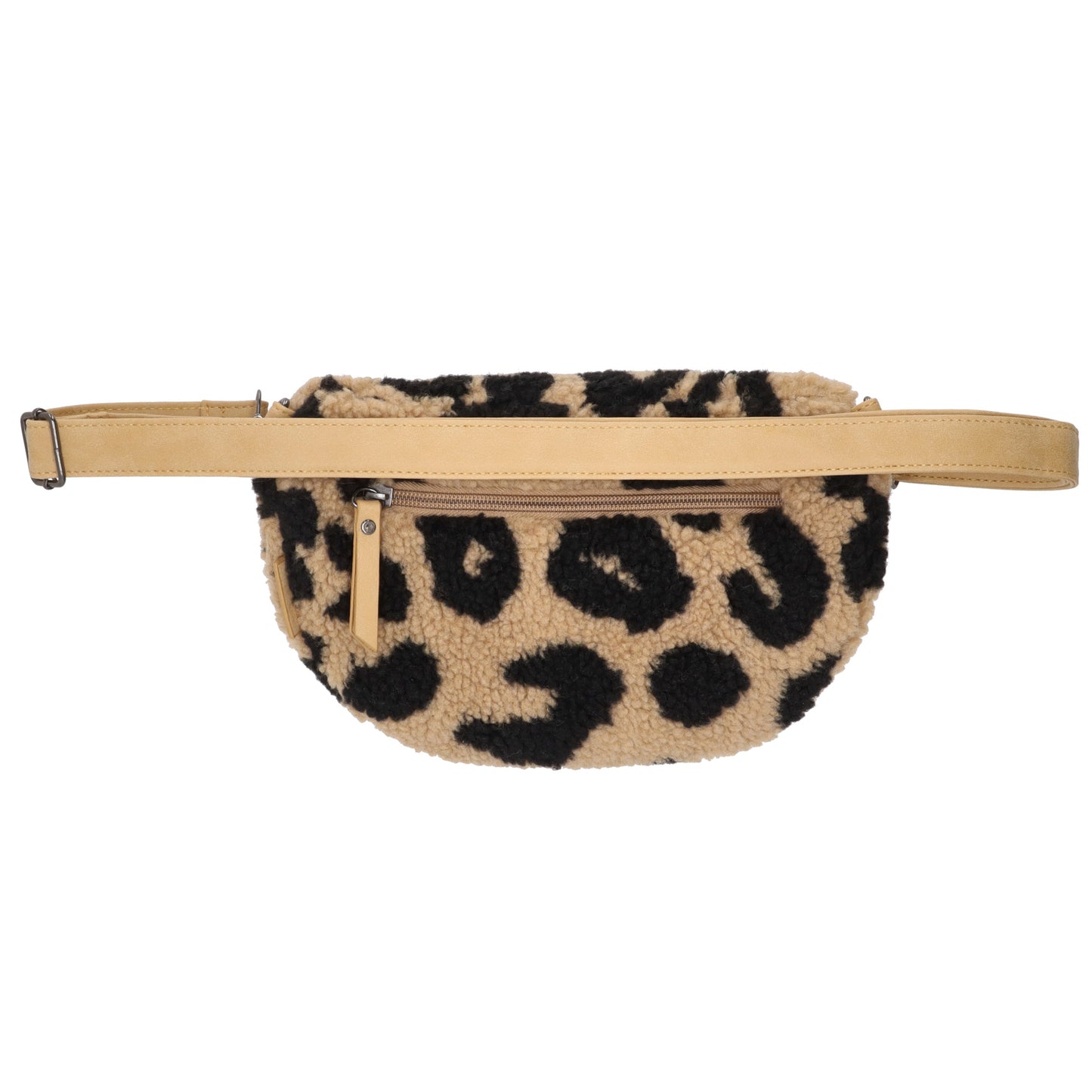 Bodybag in Teddyfell 25x15cm in Leopard|Beige