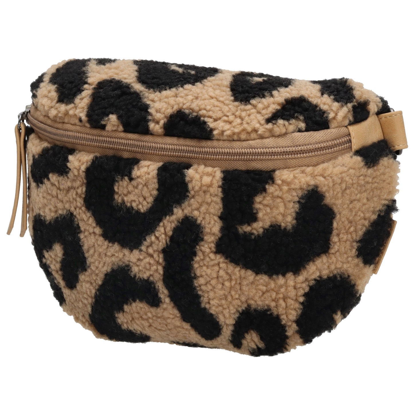 Bodybag in Teddyfell 25x15cm in Leopard|Braun