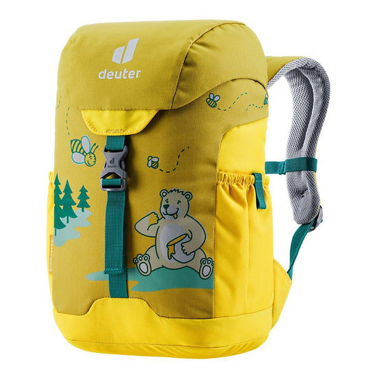 Kinderrucksack "Schmusebär" in Gelb|Bären - leder-accessoires.com
