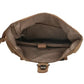 Rolltop Rucksack aus Leder in Cognac mit Steckschloss