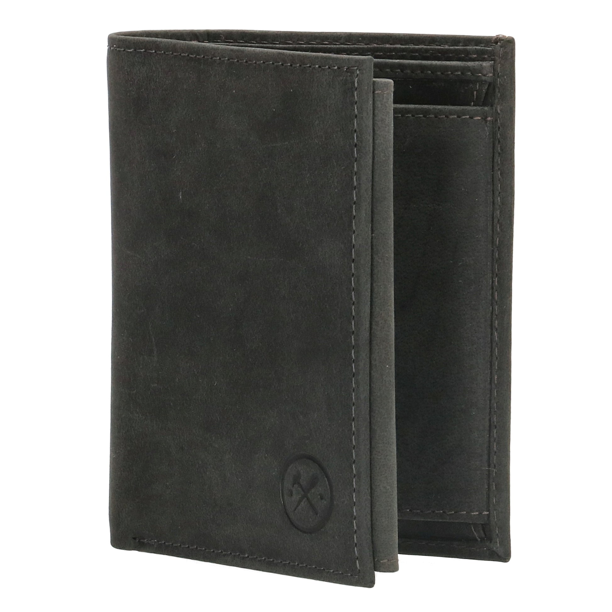Lederbörse Hochformat 12x9xcm in Schwarz - leder-accessoires.com