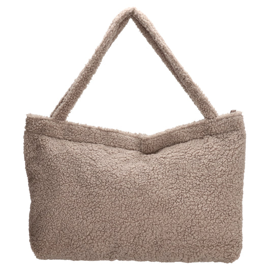 Teddyshopper 60x42cm in Taupe mit Reißverschluss