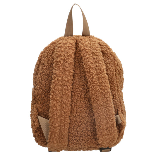 Teddyrucksack 23x31cm in Braun mit Reißverschluss