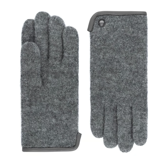 Strickhandschuh | Wolle Herren in Antrazit aus 100% Schurwolle von Röckl - leder-accessoires.com