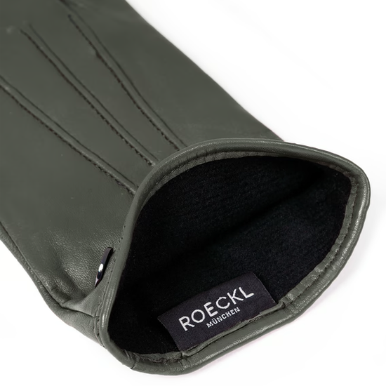 Lederhandschuhe | Haarschafleder Damen in Grau mit Touchfunktion von Röckl - leder-accessoires.com