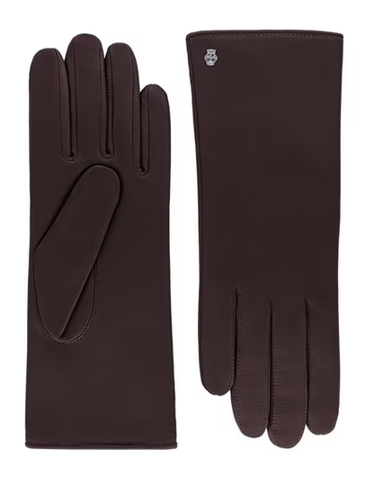 Lederhandschuhe Damen in Dunkelbraun von Röckl - leder-accessoires.com