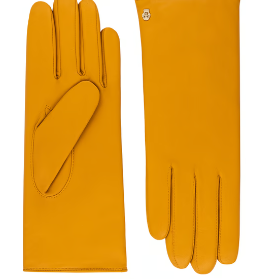 Lederhandschuhe | Haarschafleder Damen in Gelb|Honey klassisch von Röckl - leder-accessoires.com