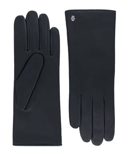 Lederhandschuhe | Haarschafleder Damen in Blau|Marine klassisch von Röckl - leder-accessoires.com