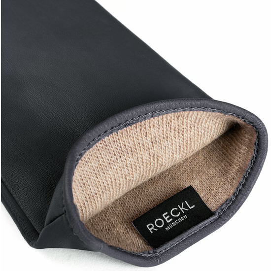 Lederhandschuhe | Haarschafleder Damen in Blau|Marine klassisch von Röckl - leder-accessoires.com