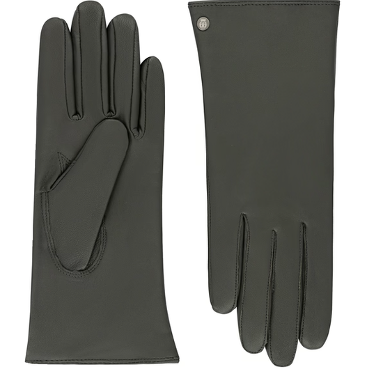 Lederhandschuhe | Haarschafleder Damen in Grau klassisch von Röckl - leder-accessoires.com