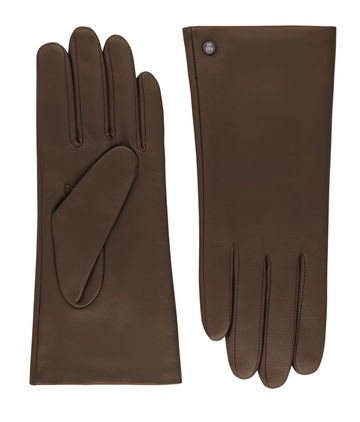 Lederhandschuhe | Haarschafleder Damen in Dunkelbraun klassisch von Röckl