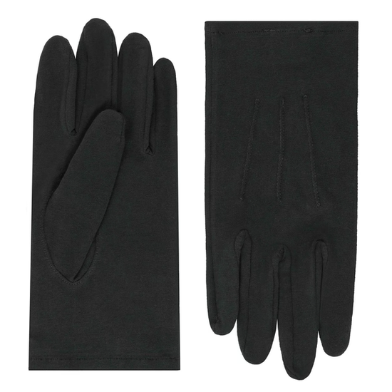 Baumwollhandschuhe Herren mit Aufnaht in Schwarz von Röckl - leder-accessoires.com