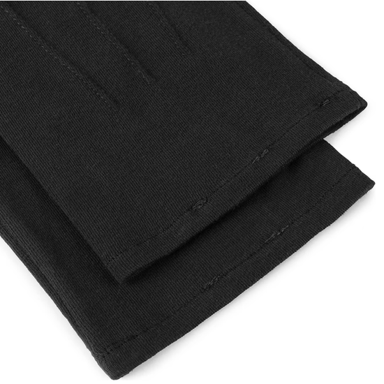 Baumwollhandschuhe Herren mit Aufnaht in Schwarz von Röckl - leder-accessoires.com