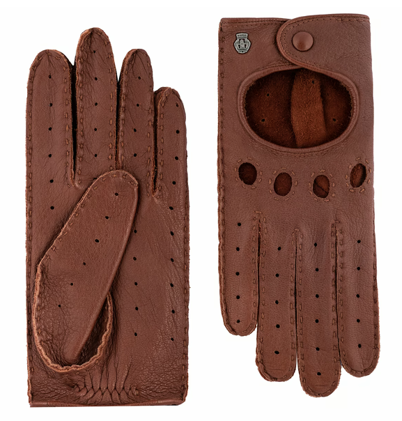 röckl handschuhe damen leder Autofahrerhandschuhe in Cognac von Size:17