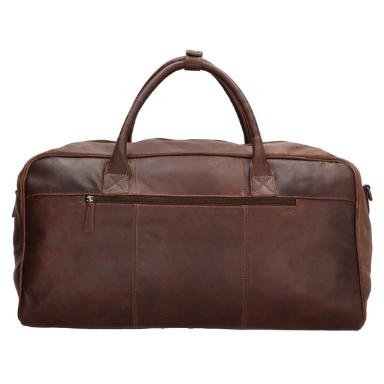 Reisetasche 54 x 32 in Braun aus Leder mit Reißverschluss - leder-accessoires.com