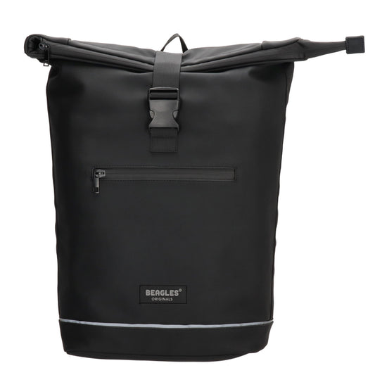 Rolltoprucksack 40x56cm in Schwarz mit Klickverschluss