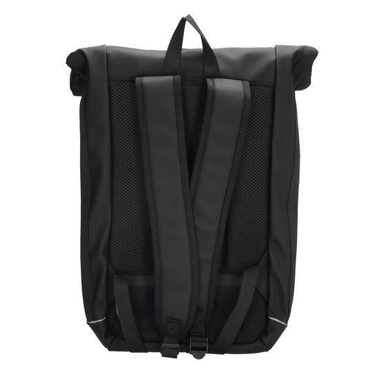 Rolltoprucksack 40x56cm in Schwarz mit Klickverschluss