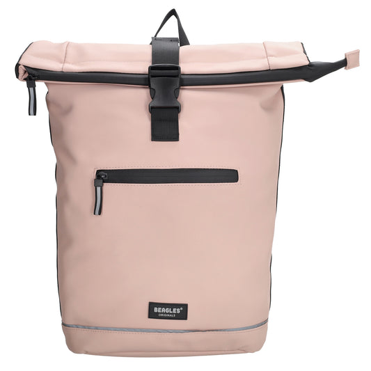 Rolltoprucksack 40x56cm in Altrosa mit Klickverschluss