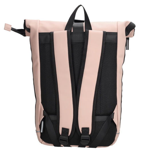 Rolltoprucksack 40x56cm in Altrosa mit Klickverschluss