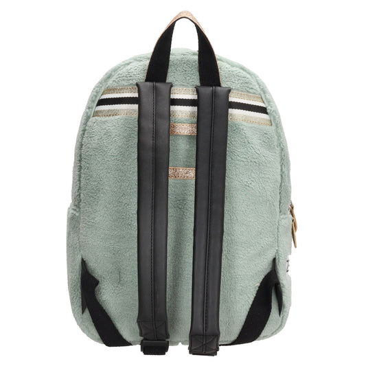 Kinderrucksack 25x35cm Teddyfell in Mint