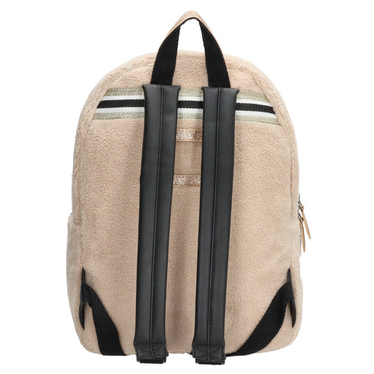 Kinderrucksack 25x35cm Teddyfell in Crème