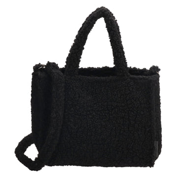 Teddytasche 27 x 22cm in Schwarz mit Reißverschluss
