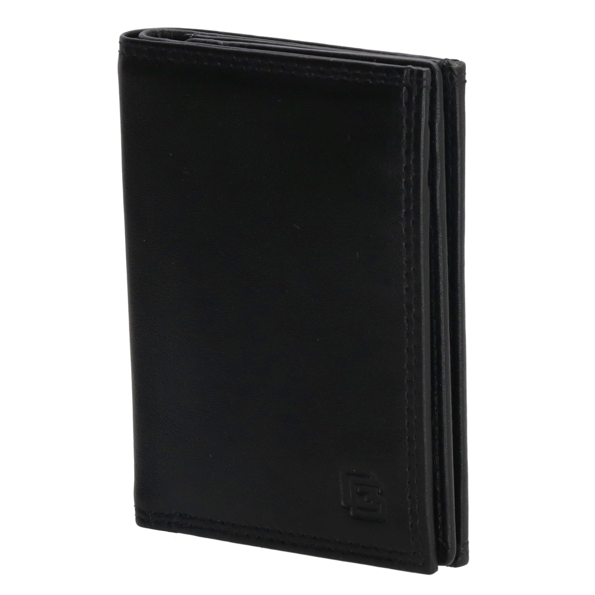 Lederbörse Hochformat 10x8xcm in Schwarz - leder-accessoires.com