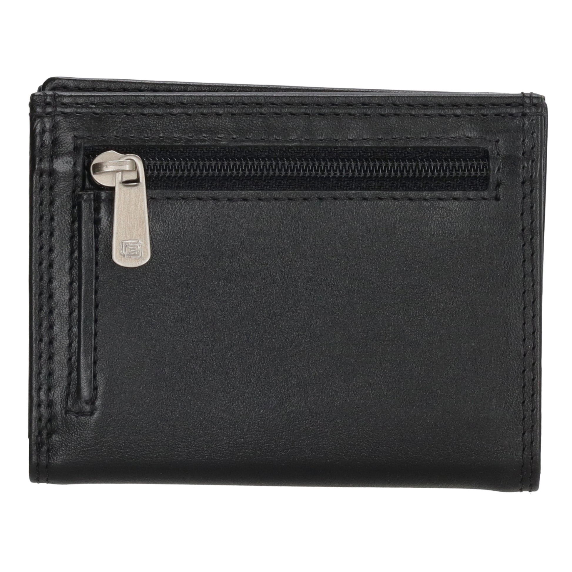 Lederbörse Hochformat 10x8xcm in Schwarz - leder-accessoires.com