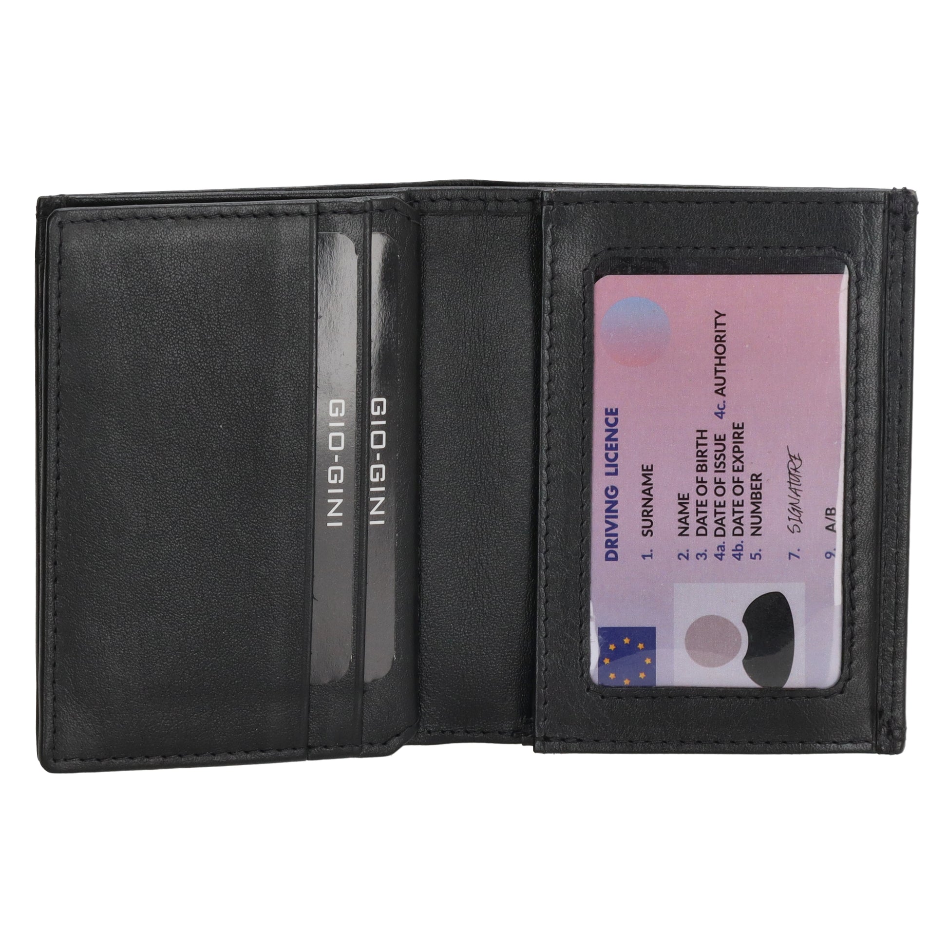 Lederbörse Hochformat 10x8xcm in Schwarz - leder-accessoires.com