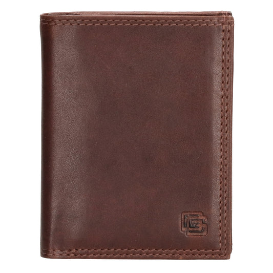 Lederbörse Hochformat 10x8xcm in Braun - leder-accessoires.com