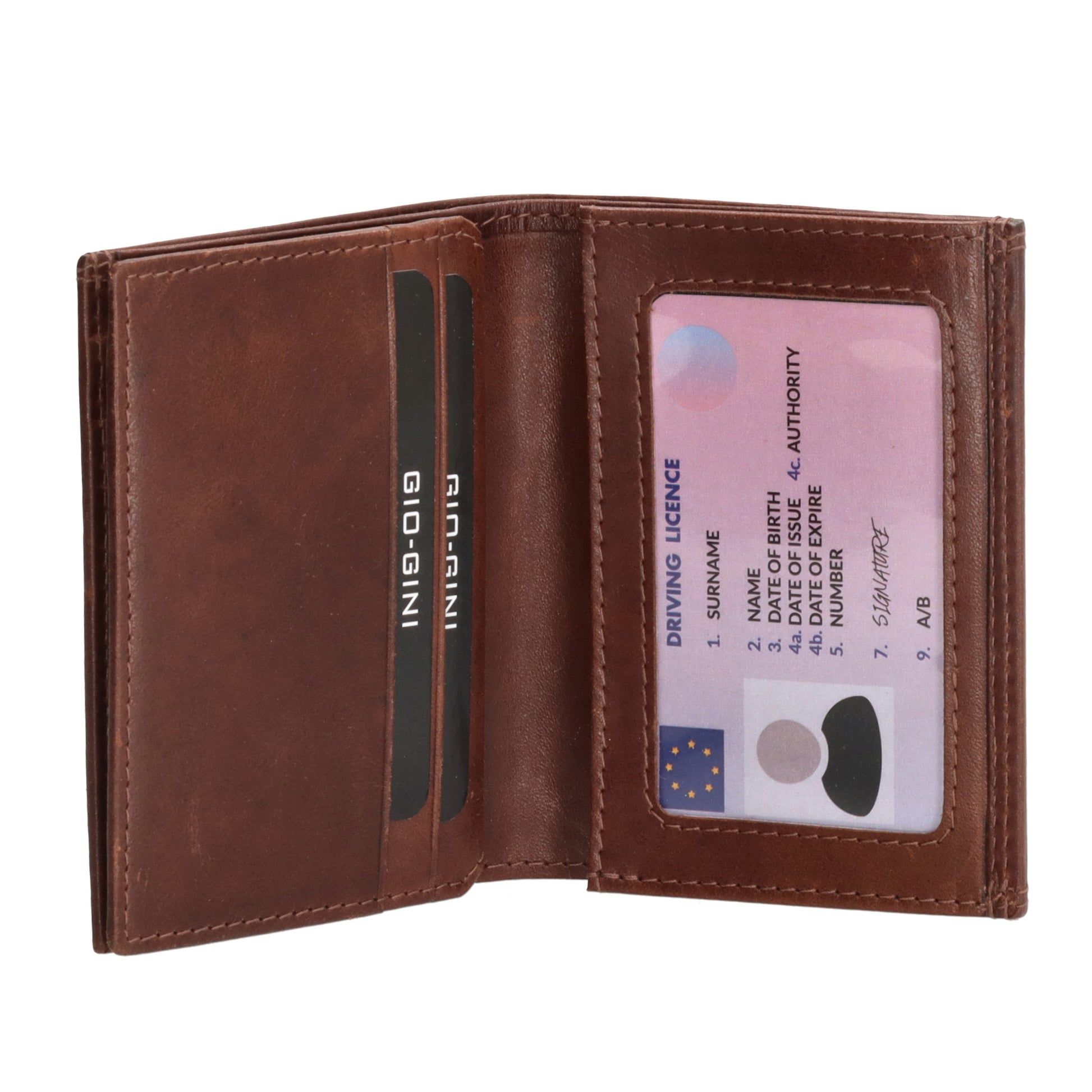 Lederbörse Hochformat 10x8xcm in Braun - leder-accessoires.com