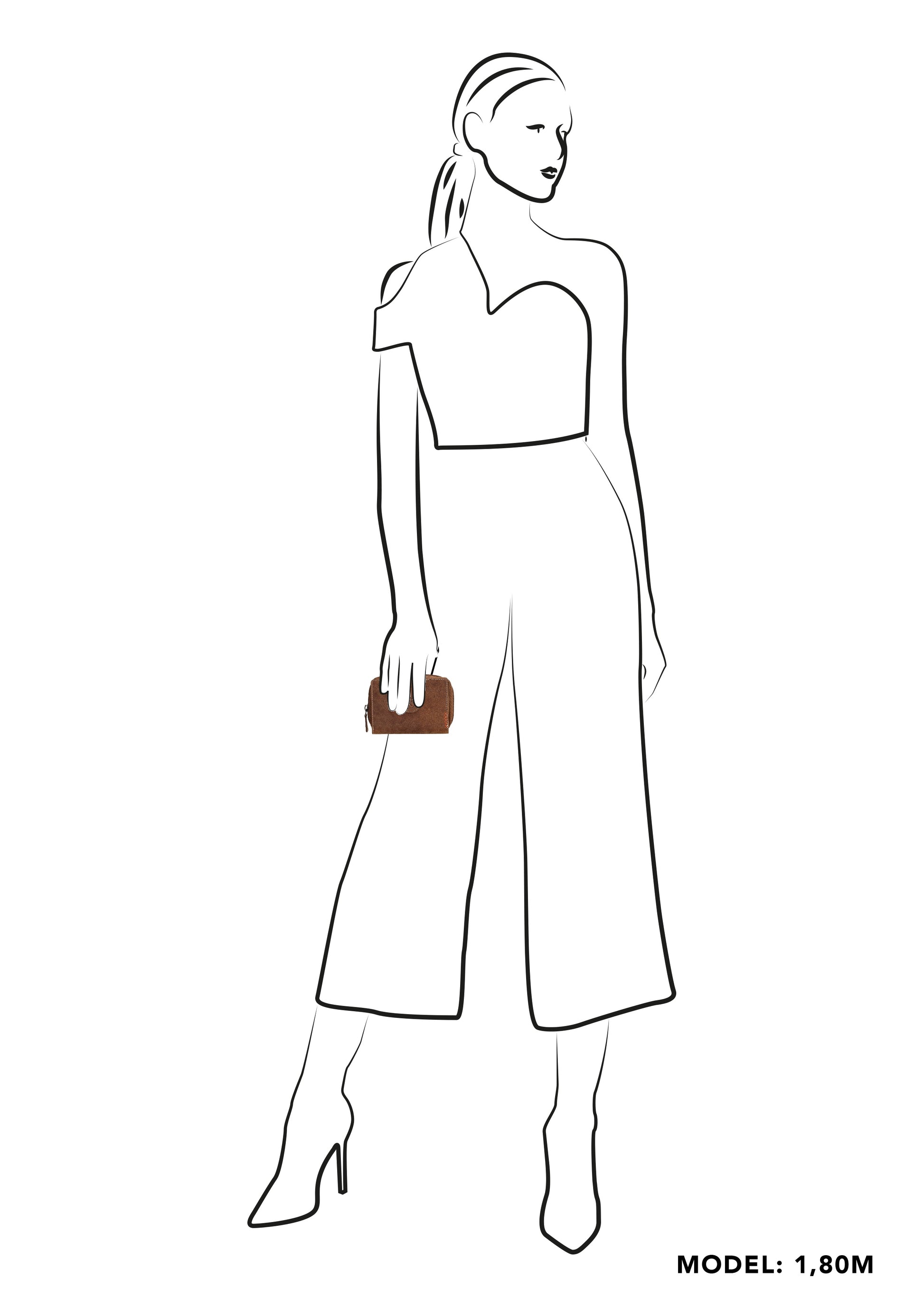 Börse in Cognac 12,5 x 9 cm mit separatem Münzfach - leder-accessoires.com