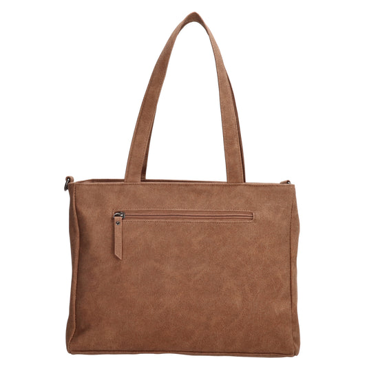 Shopper| Businesstasche 31x24,5cm Cognac in Lederoptik