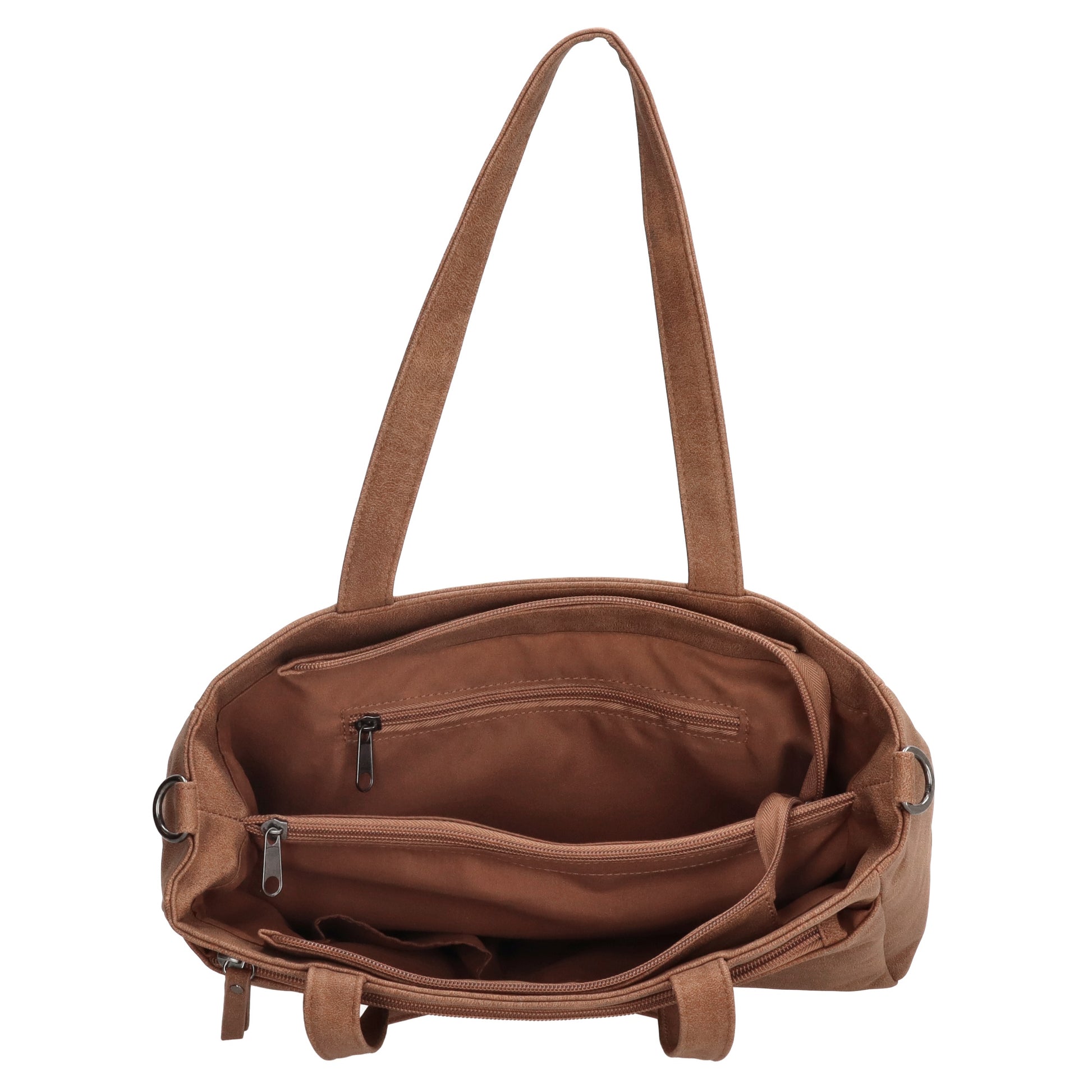 Shopper| Businesstasche 31x24,5cm Cognac in Lederoptik - leder-accessoires.com