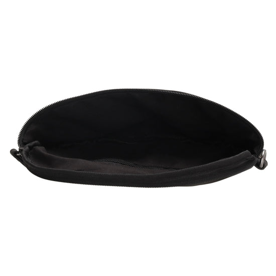 Bodybag 25 x 17cm in marmorierter Optik Schwarz - leder-accessoires.com