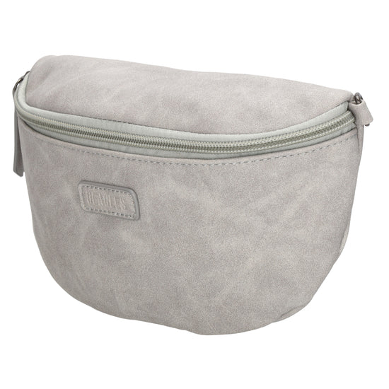 Bodybag 25 x 17cm in marmorierter Optik Hellgrau - leder-accessoires.com